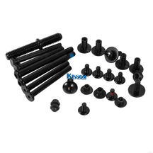 Stainless steel or steel SS304 screws with zinc-nickel black coating 