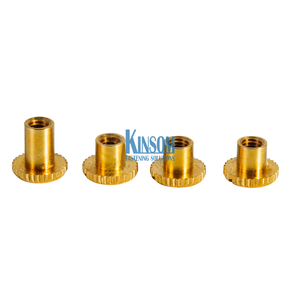 Custom Fasteners brass copper Rivet Nuts Knurling Internal Thread Riveting