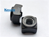 M10 weld nuts internal thread PFA nylon coating colorless (white) Pre-applied adhesive custom 10 grade 